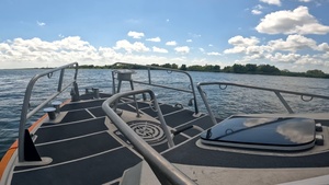 U.S. Coast Guard Sector New Orleans Boarding Team conducts a vessel inspection on the Mississippi River
