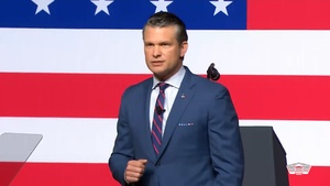 Hegseth Speaks at Marine Corps Base Quantico 