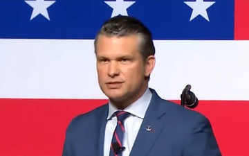 Hegseth Speaks at Marine Corps Base Quantico 