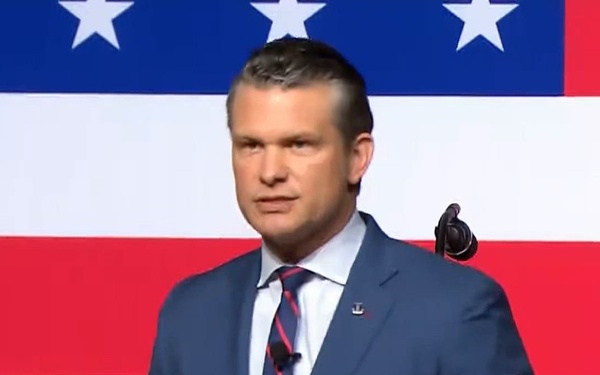 Hegseth Speaks at Marine Corps Base Quantico 