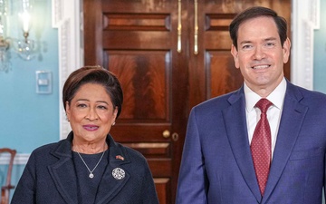 Secretary Rubio meets with Trinidad and Tobago Prime Minister Kamla Persad-Bissessar