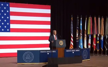 Trump Speaks at Marine Corps Base Quantico