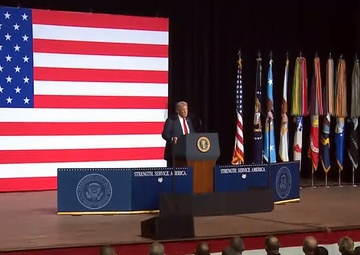 Trump Speaks at Marine Corps Base Quantico