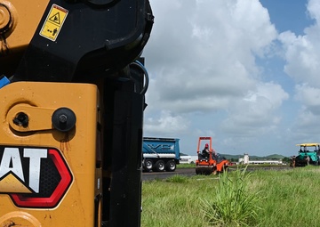 RED HORSE Squadron Airmen Conduct Flightline Repairs