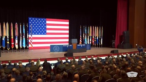 Trump, Hegseth, Caine Speak to Top War Department Leaders