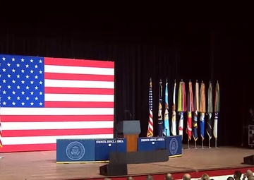 Trump, Hegseth, Caine Speak to Top War Department Leaders