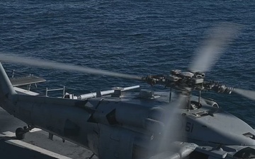 USS Arlington (LPD 24) Conducts SH-60 Seahawk Flight Operations During UNITAS 2025