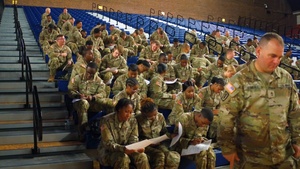 Troops from the Mississippi National Guard get deputized for the Washington, D.C. mission