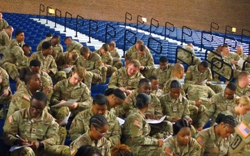 Troops from the Mississippi National Guard get deputized for the Washington, D.C. mission
