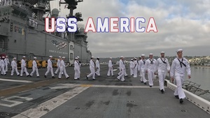 USS America (LHA 6) Completes Homeport Change to San Diego