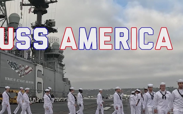 USS America (LHA 6) Completes Homeport Change to San Diego