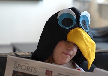 Pedro the Penguin reminds community to keep essentials ready