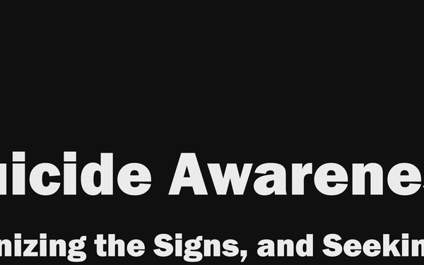 Suicide Awareness: Recognizing the Signs and Seeking Help