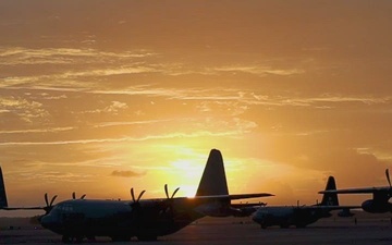 Marines with VMGR-252 deploy from MCAS Cherry Point
