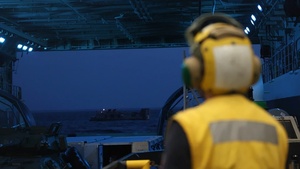 UNITAS 2025: (B-Roll) US Marines and multinational forces disembark USS Arlington to conduct a combined amphibious landing