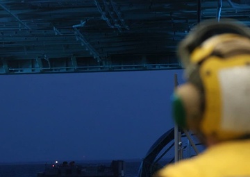 UNITAS 2025: (B-Roll) US Marines and multinational forces disembark USS Arlington to conduct a combined amphibious landing