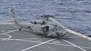 USS Arlington (LPD 24) Conducts Flight Deck Operations For SINKEX During UNITAS 2025