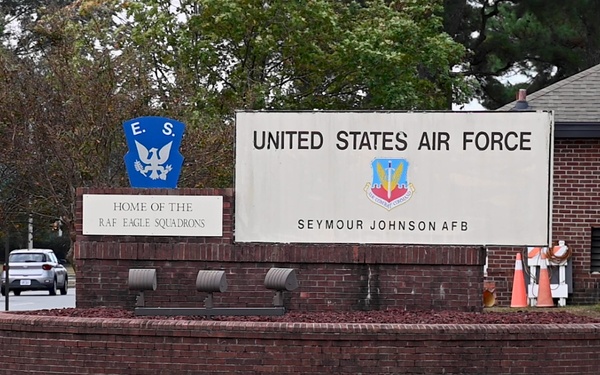 B-Roll: Seymour Johnson Air Force Base Berkley Gate