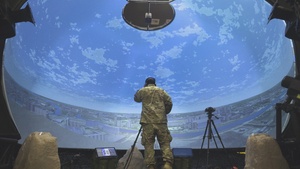 U.S. Soldiers utilize virtual environments for fires observation training