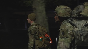 21st TSC Expert Soldier Badge & Expert Field Medical Badge: 12 Mile-Ruck March and Pinning Ceremony B-Roll