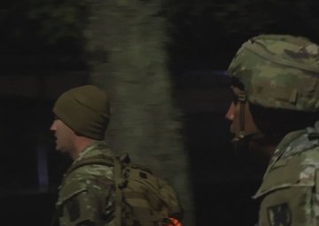 21st TSC Expert Soldier Badge &amp; Expert Field Medical Badge: 12 Mile-Ruck March and Pinning Ceremony B-Roll