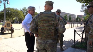 Capt. Haynes checks on Soldiers