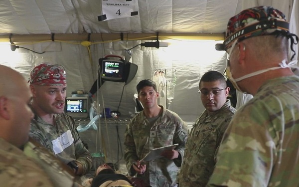 B-Roll: Soldiers assigned to the 115th Field Hospital commence Mass Casualty Exercise