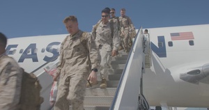 U.S. Marines with VMFA-542 return home