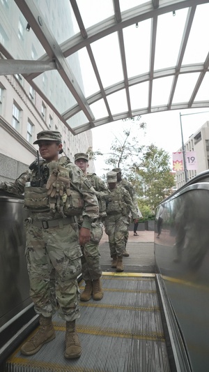 Guard members treat people with respect and dignity to help de-escalate situations