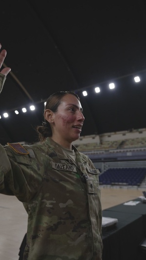Five U.S. Soldiers with the District of Columbia Army National Guard receive a special deputation oath of office from Chief Deputy U.S. Marshal Jeryl A. Isaac