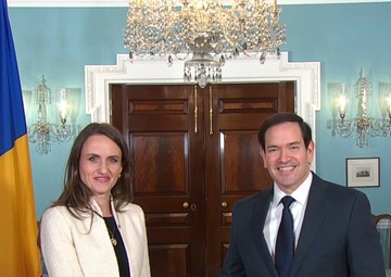 Secretary Rubio meets with Romanian Foreign Minister Oana Toiu