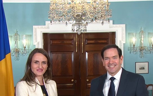 Secretary Rubio meets with Romanian Foreign Minister Oana Toiu