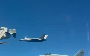 AIRLANT Strike Fighter Squadrons Participate in “Titans of the Sea Presidential Review”