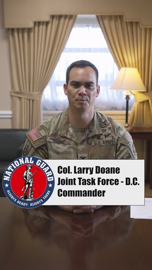 Leadership of District of Columbia National Guard and the U.S. Marshals Service inform the public of the many accomplishments after 60 days of operations in the D.C. area