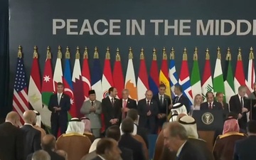 President Trump Participates in a Middle East Peace Ceremony