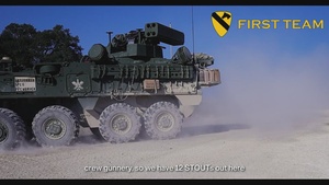 1st Cavalry Division Artillery Trains with the SGT STOUT M-SHORAD Vehicle Weapon System