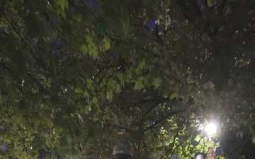 U.S. Army Col. Larry Doane, commander of Joint Task Force–District of Columbia, patrols Washington, D.C., Sept. 26, 2025, to check on the safety and welfare of service members