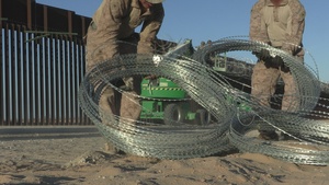 JTF-SB Marines Reinforce Southern Border Barrier