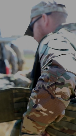 Polish soldiers with the NATO-led Kosovo Force Regional Command-East (KFOR RC-E) conduct a patrol along the ABL