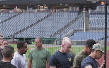 Service Members Participate in Base HIIT (High-Intensity Interval Training) at Nationals Park