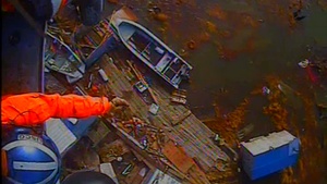Coast Guard aircrew rescues flood survivors in Kipnuk, Alaska