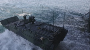 U.S. Marines participate in the Marine Corps 250th Birthday Amphibious Capabilities Demonstration