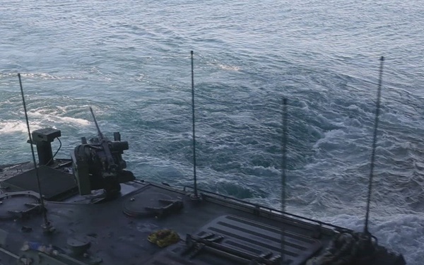 U.S. Marines participate in the Marine Corps 250th Birthday Amphibious Capabilities Demonstration