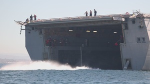 U.S. Marines conducts ACV operations on USS Portland (LPD 27)