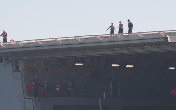 U.S. Marines conducts ACV operations on USS Portland (LPD 27)