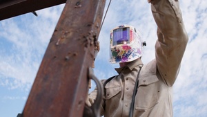 Seabees Welding: Slow Motion 120 FPS