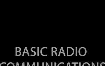 Basic Radio Communications Training