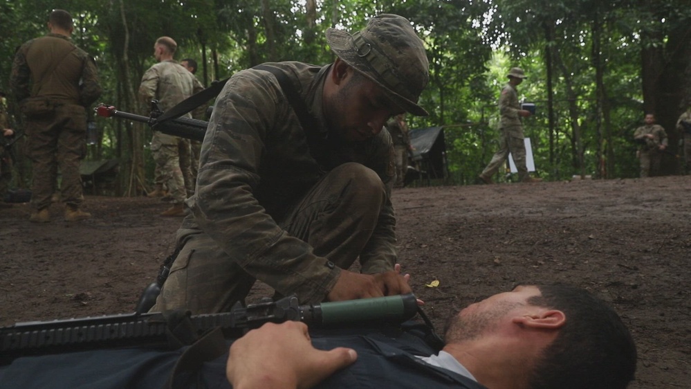 Combined Jungle Operations Training Course Medical Lanes B-roll
