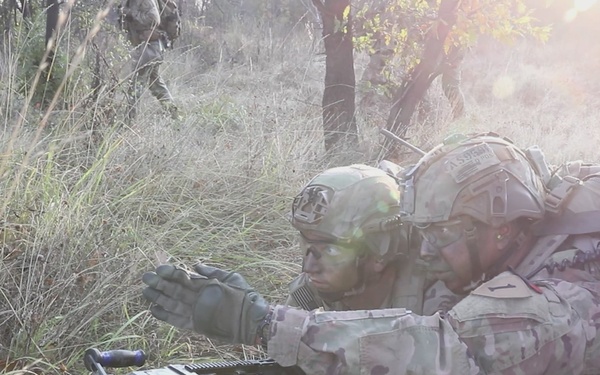 1st Infantry Division Conducts Squad Live Fire Exercise at Novo Selo Training Area, Bulgaria (B-Roll)