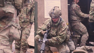 10th Mountain Division Soldiers participate in the Expert Infantry, Soldier and Medical Badge (E3B)